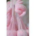 BEAUTIFUL PINK MARABOU FEATHER DRESSING GOWN FOR WOMEN. The best Valentine's Day Gift idea for women.